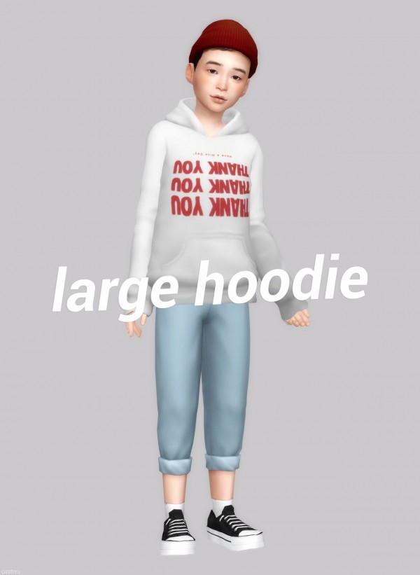 Casteru: Large hoodie • Sims 4 Downloads