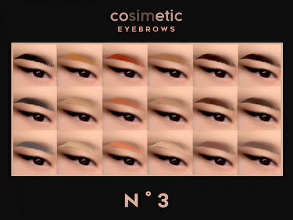  The Sims Resource: Eyebrows N3 by cosimetic