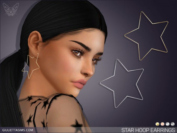  Giulietta Sims: Star Hoop Earrings