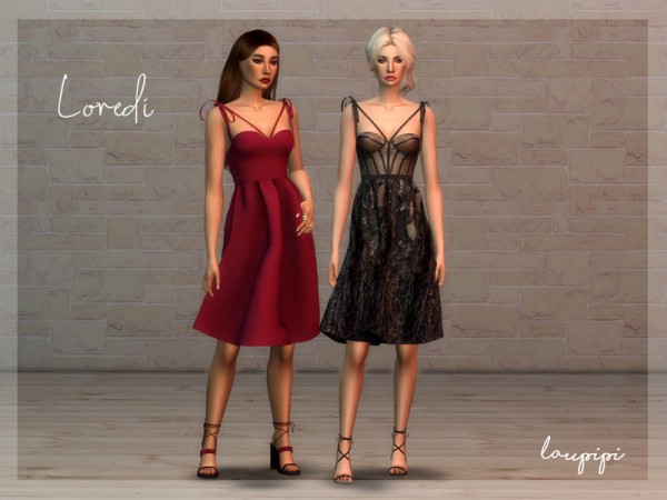 The Sims Resource: Loredi Dress by Laupipi