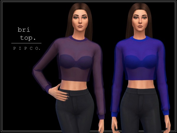  The Sims Resource: Bri top by Pipco