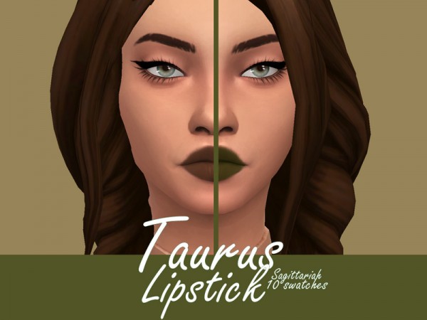  The Sims Resource: Taurus Lipstick by Sagittariah