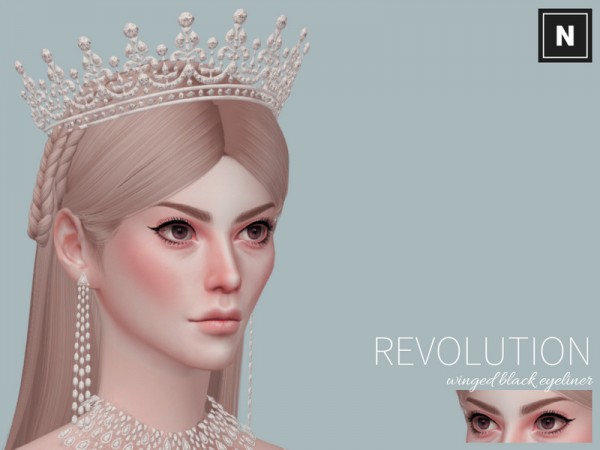  The Sims Resource: Revolution eyeliner by networksims