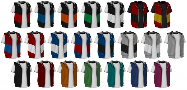  Lazyeyelids: T shirts, Rolled up Shorts, Hodded Vest and Joggers