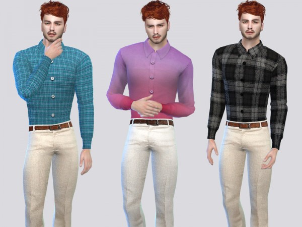 The Sims Resource: Closed Casual Shirts by McLayneSims • Sims 4 Downloads
