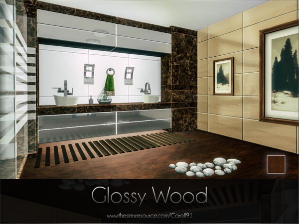  The Sims Resource: Glossy Wood by Caroll91