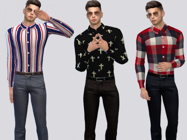 The Sims Resource: Closed Casual Shirts by McLayneSims