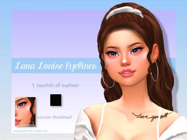  The Sims Resource: Lana Louise Eyeliner by LadySimmer94
