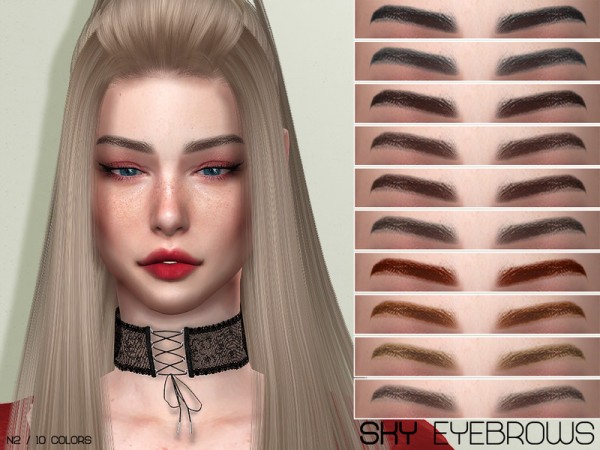  The Sims Resource: Sky Eyebrows N2 by Lisaminicatsims