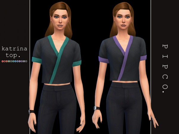 The Sims Resource: Katrina top by Pipco