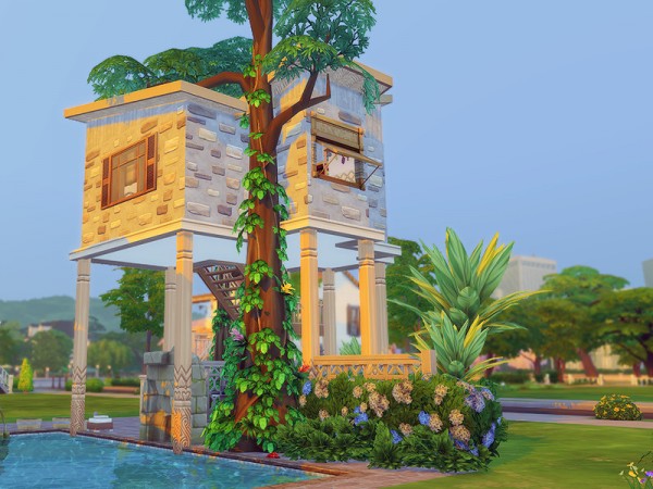  The Sims Resource: Tropical Tree House by Ineliz
