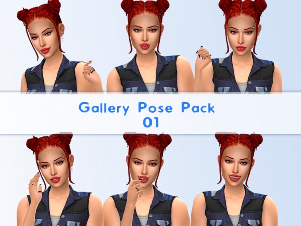  The Sims Resource: Gallery Pose Pack 01 by KatVerseCC