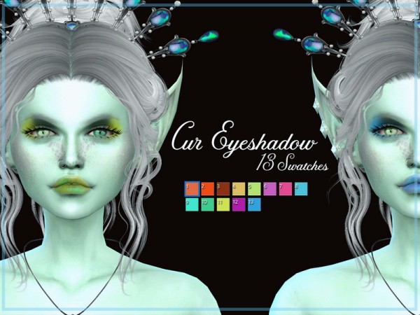  The Sims Resource: Cur Eyeshadow by Reevaly