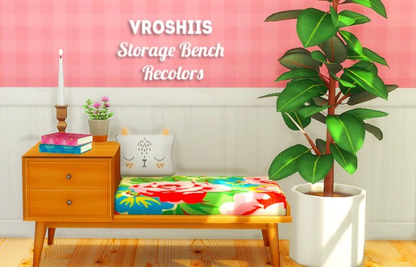  LinaCherie: Vroshiis storage bench   recolors