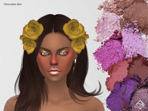  The Sims Resource: Glitter Cairo Eyeshadow by Devirose