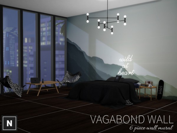  The Sims Resource: Vagabond walls by networksims