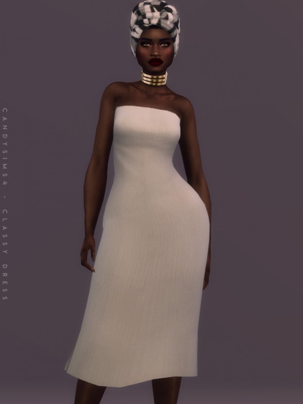  Candy Sims 4: Classy Dress and Outfit
