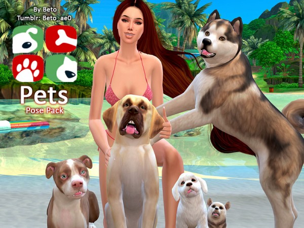  The Sims Resource: Pets   Pose Pack by Beto ae0