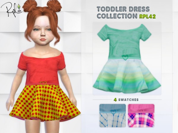  The Sims Resource: Toddler Dress Collection RPL42 by RobertaPLobo