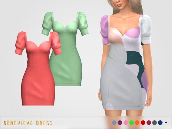  The Sims Resource: Genevieve Dress by pixelette