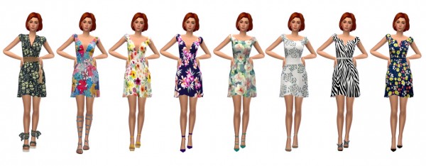  Sims 4 Sue: Fitted Flare Dress