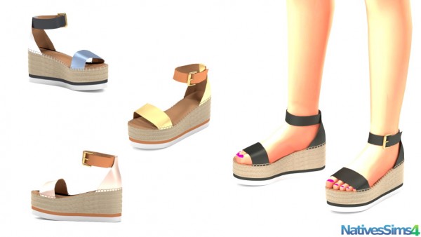 Natives Sims: Wedges Espadrille Sandals