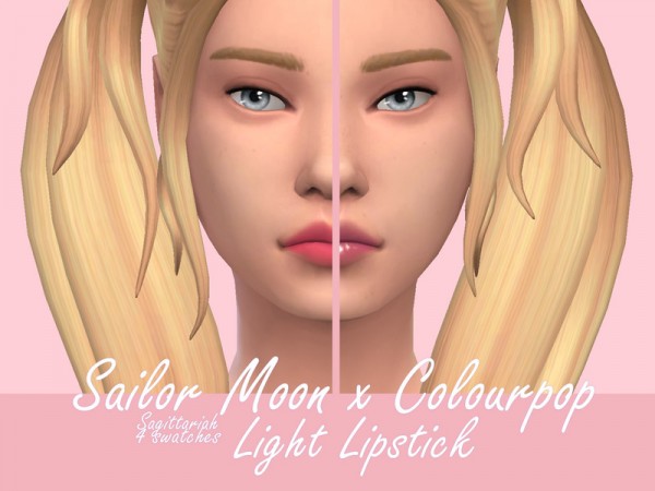  The Sims Resource: Sailor Moon Colourpop Light Lipstick by Sagittariah