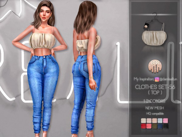  The Sims Resource: Clothes SET 56 Top by busra tr