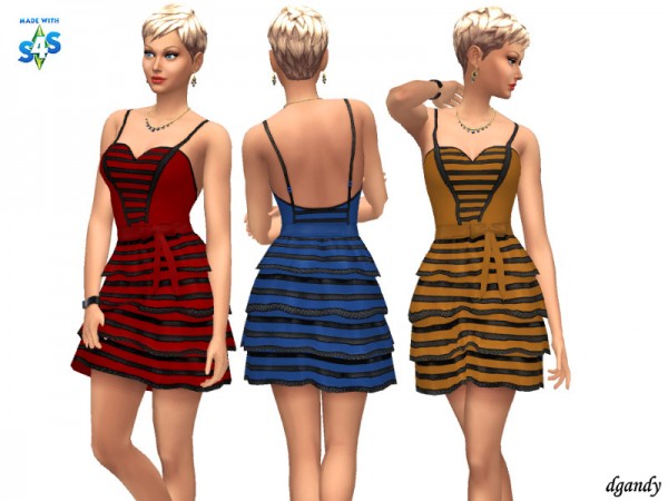  The Sims Resource: Dress 20200404 by dgandy
