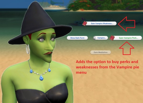  Mod The Sims: Buy Vampire Perks and Weakness   For Hybrids by Iced Cream
