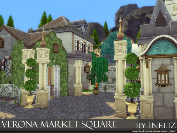  The Sims Resource: Verona Market Square by Ineliz