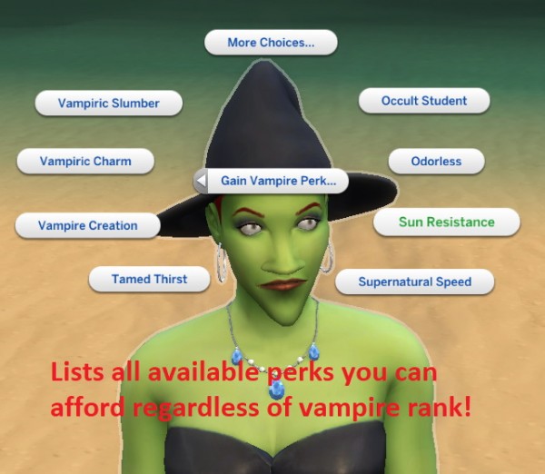  Mod The Sims: Buy Vampire Perks and Weakness   For Hybrids by Iced Cream