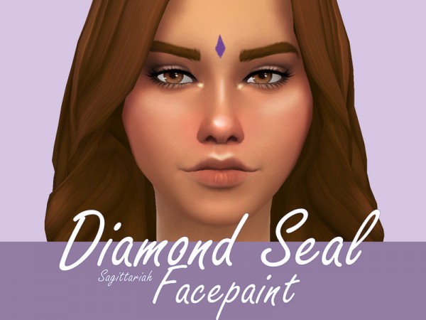  The Sims Resource: Diamond Seal Facepaint by Sagittariah