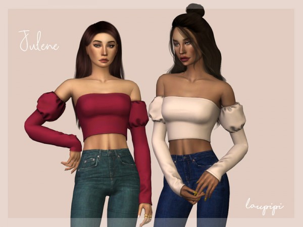  The Sims Resource: Julene Top by Laupipi