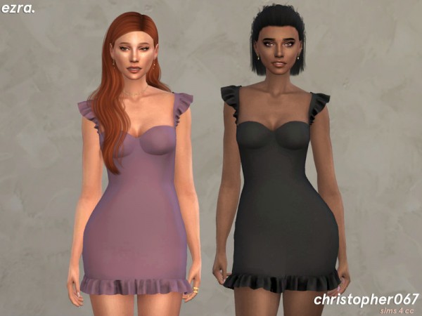  The Sims Resource: Ezra Dress by Christopher067