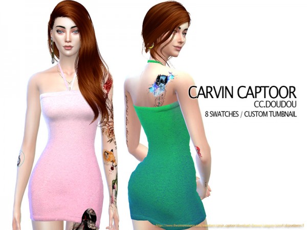  The Sims Resource: Doudou Dress by carvin captoor