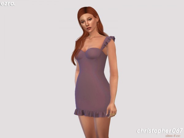  The Sims Resource: Ezra Dress by Christopher067