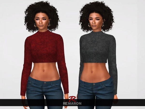 The Sims Resource: Simple Sweater for Women 01 by remaron