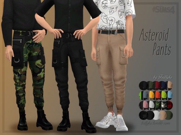  The Sims Resource: Asteroid Pants by Trillyke