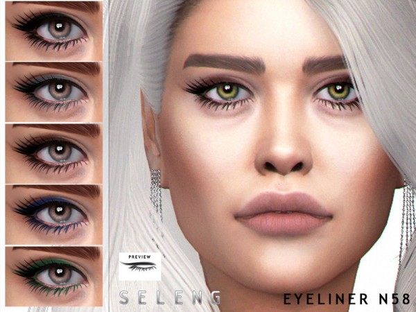  The Sims Resource: Eyeliner N58 by Seleng