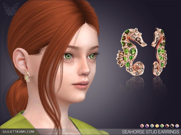  Giulietta Sims: Seahorse Stud Earrings For Kids