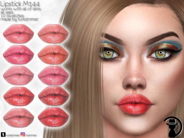  The Sims Resource: Lipstick M144 by turksimmer