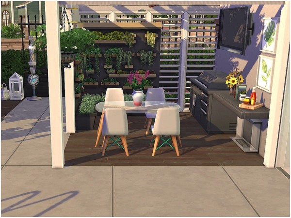  The Sims Resource: Tiny White Villa by lotsbymanal