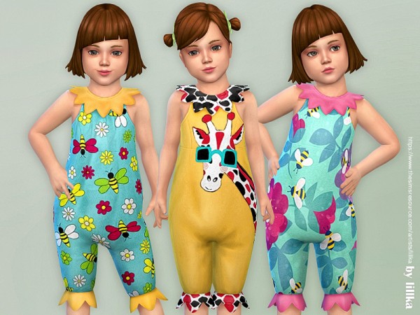  The Sims Resource: Toddler Summer Romper 06 by lillka