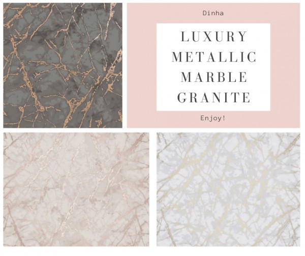  Dinha Gamer: Walls   Luxury Metallic Marble Granite