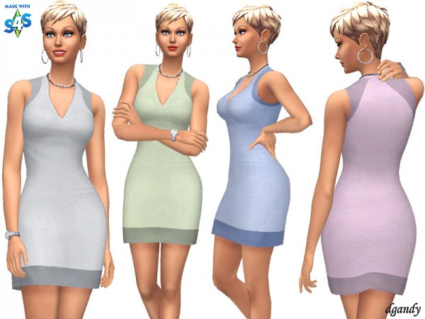  The Sims Resource: Dress 20200403 by dgandy