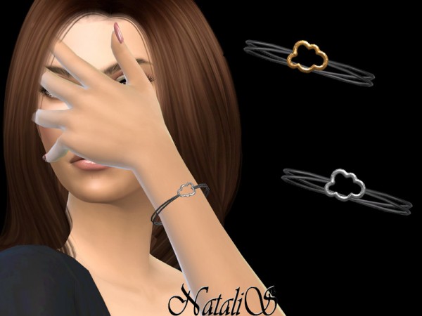  The Sims Resource: Cloud cord bracelet by NataliS