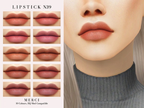  The Sims Resource: Lipstick N39 by Merci