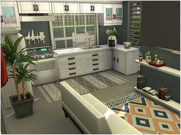  The Sims Resource: Tiny White Villa by lotsbymanal