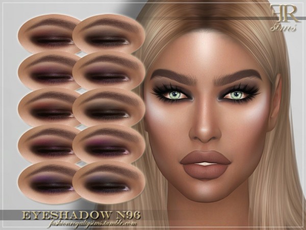  The Sims Resource: Eyeshadow N96 by FashionRoyaltySims